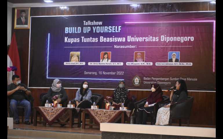 BPSDM Gelar Talkshow Build Up Yourself, Kupas Tuntas Beasiswa UNDIP