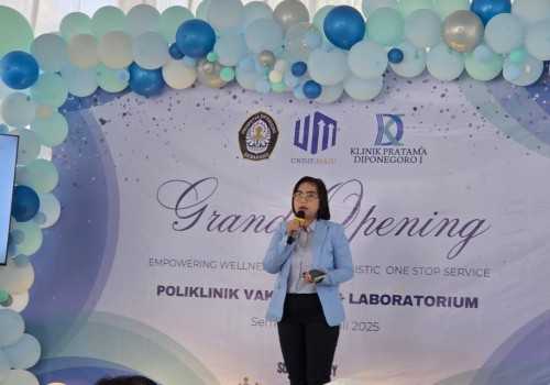 UNDIP Siap Jadi Pusat Layanan Kesehatan Edukatif Lewat Peresmian Poliklinik Vaksinasi & Laboratorium Klinik Pratama Diponegoro 1