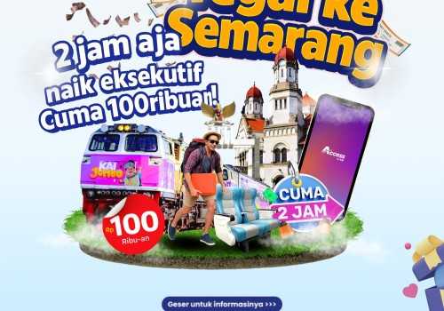 Perjalanan Makin Fleksibel: KAI Hadirkan Promo Tarif KA Eksekutif Tegal–Semarang