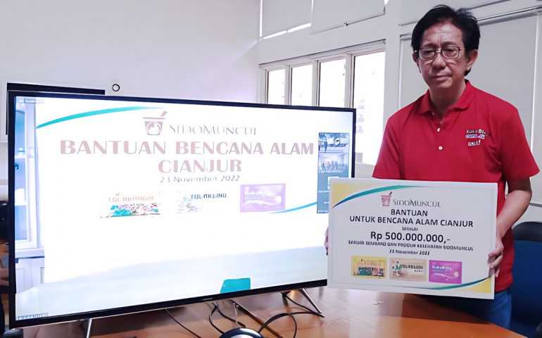 Sido Muncul Bantu Rp 500 Juta Untuk Korban Gempa Cianjur