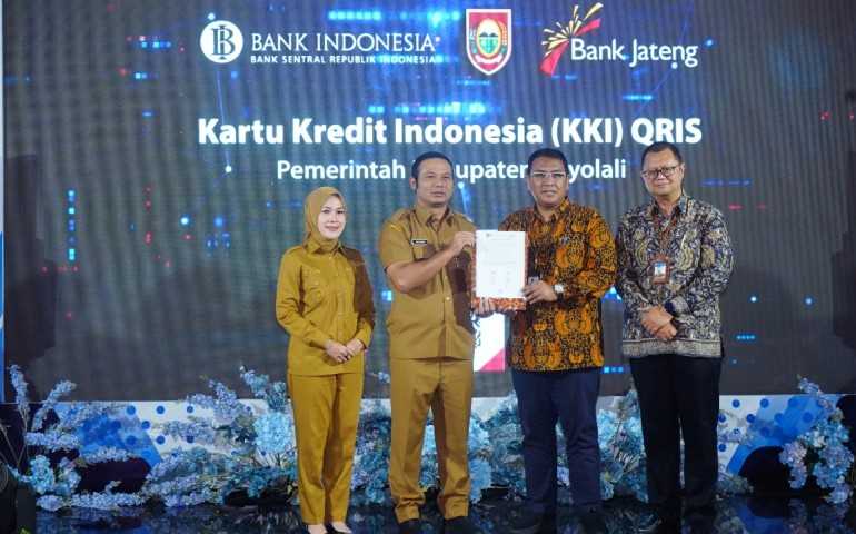 Pemkab Boyolali Kolaborasi dengan Bank Jateng Luncurkan KKI QRIS untuk Transaksi yang Efisien