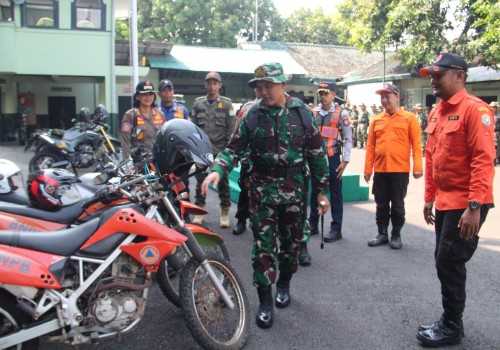 Dandim 0715 Kendal Letkol Inf. Bagus Setyawan Menggelar Apel Bersama Penanggulangan Bencana