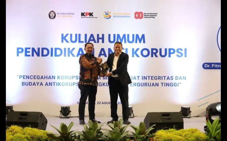 Perangi Korupsi, UNDIP dan KPK Gaungkan Pendidikan Antikorupsi untuk Mahasiswa