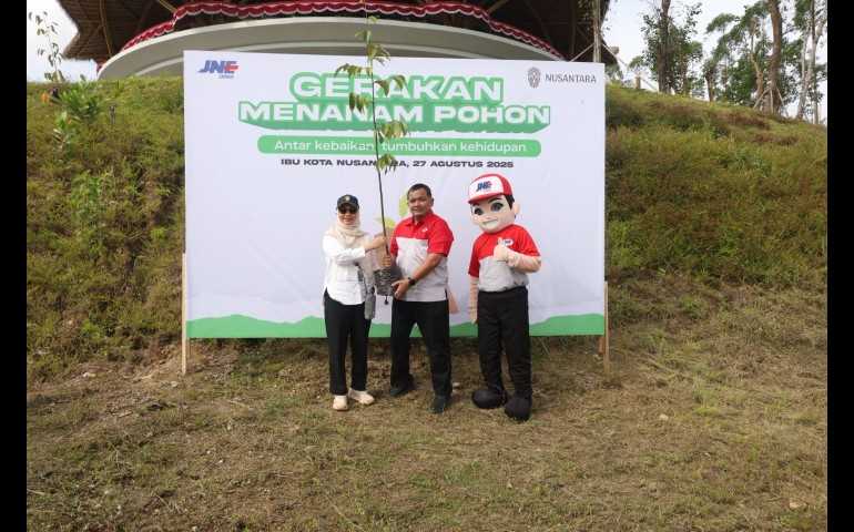 Tanam 1.000 Pohon di IKN, JNE Padukan Bisnis Logistik dan Kepedulian Lingkungan