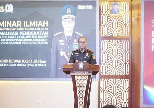 Harlah ke-80 Kejaksaan RI, Kejati Jateng dan FH Undip Gelar Seminar Bahas Deferred Prosecution Agreement