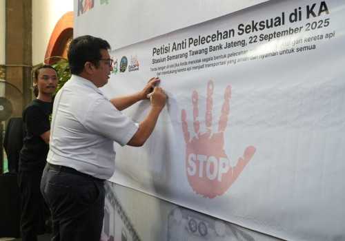 KAI Libatkan IRPS dalam Gerakan Pencegahan Pelecehan Seksual di Stasiun Semarang Tawang