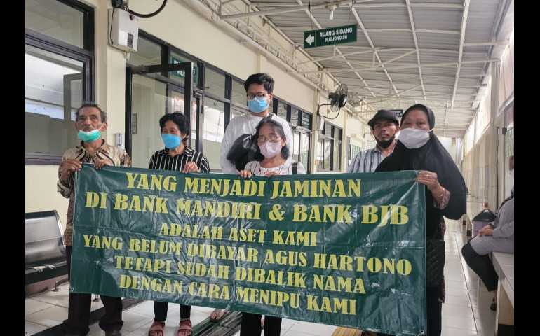 Datangi Pengadilan Semarang, Warga Korban Penipuan Agus Hartono Tersangka Mafia Tanah Minta Tetap Jadi Tersangka