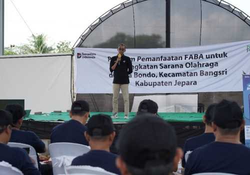 PLN Manfaatkan FABA untuk Peningkatan Sarana Olahraga di Desa Bondo Jepara