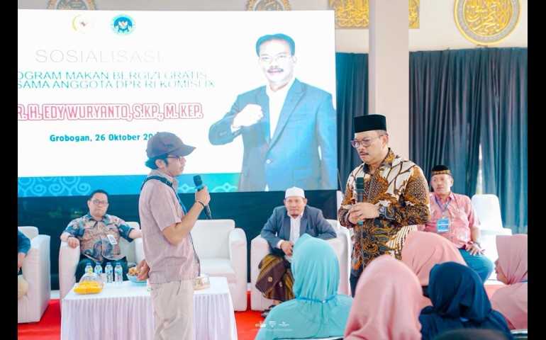 Sosialisasi MBG di Desa Tambakselo Grobogan, DPR Jelaskan Sebagai Upaya Cetak Anak Cerdas dan Sehat