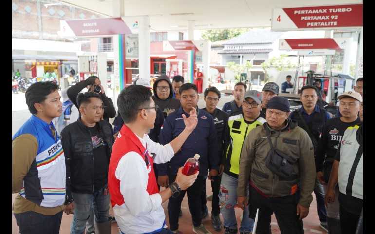 Rider Semarang Diajak Pertamina Rasakan BBM Ramah Lingkungan