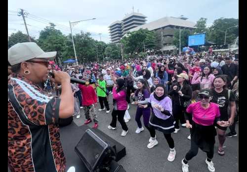 Ratusan Warga Padati CFD, Sosialisasi Porprov Jateng 2026 Disambut Antusias