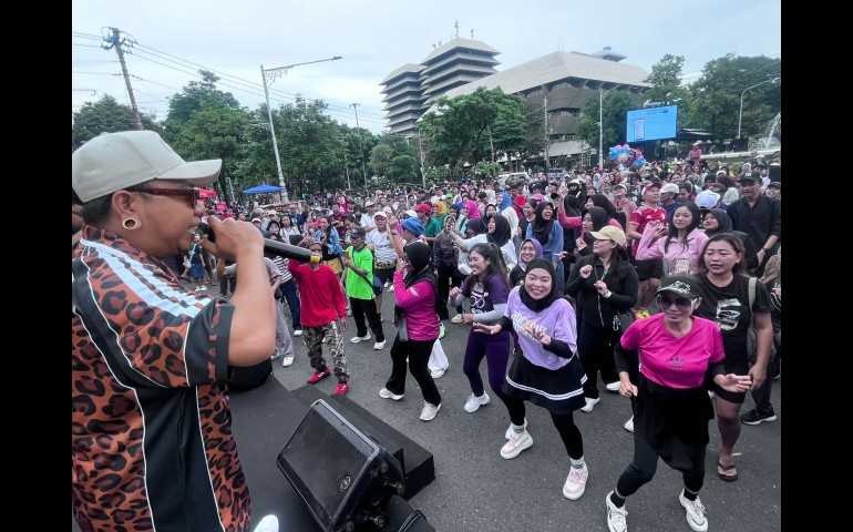 Ratusan Warga Padati CFD, Sosialisasi Porprov Jateng 2026 Disambut Antusias