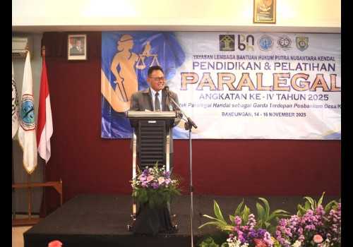 70 Peserta Lulus Diklat Paralegal Kendal, Siap Perluas Akses Bantuan Hukum