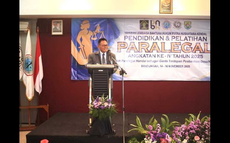 70 Peserta Lulus Diklat Paralegal Kendal, Siap Perluas Akses Bantuan Hukum
