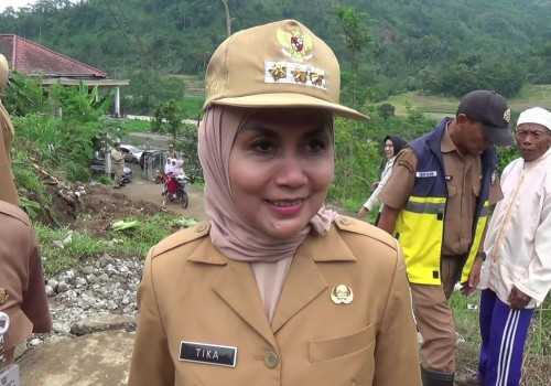 Bupati Kendal Tinjau Jalan Desa Cening yang Amblas dan Longsor, Akses Antarwilayah Terputus