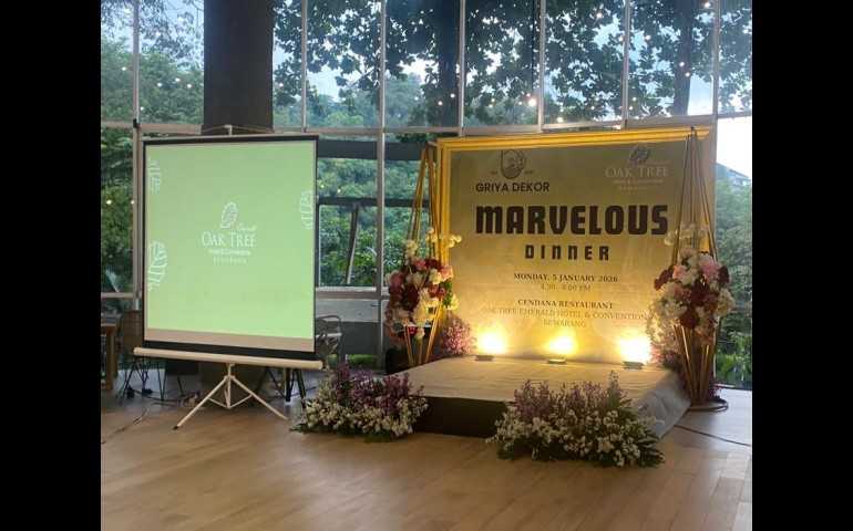 Oak Tree Emerald Hotel & Conventions Semarang Gelar "Marvelous Dinner" untuk Paket Wedding 2026