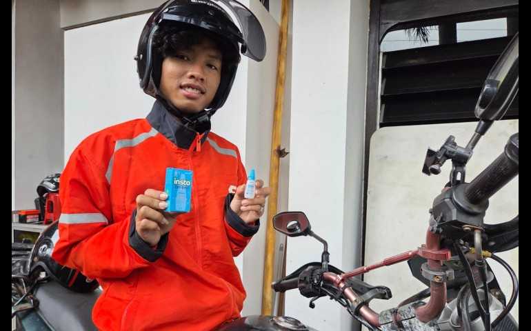 Helm Terpasang Polusi Menghampiri, INSTO Dry Eyes Jaga Mata Tetap Berfungsi