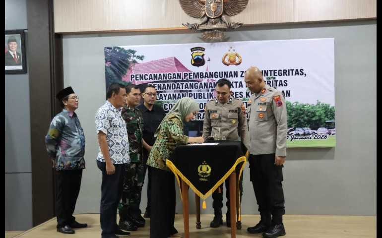 Pemkab Kendal Dukung Penuh Zona Integritas Polres, Bupati Ajak OPD Perkuat Pelayanan Publik
