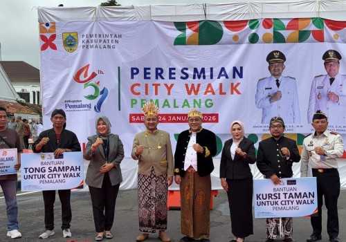 Sinergi Bank Jateng & Pemkab Percantik City Walk Pemalang