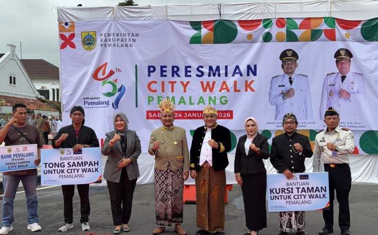 Sinergi Bank Jateng & Pemkab Percantik City Walk Pemalang