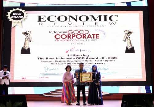GCG Bank Jateng Raih Predikat Excellent di Indonesia GCG 2026