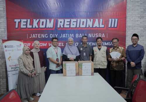 LMI dan MTTG Telkom Salurkan Bantuan untuk Pensiunan di Tiga Kota