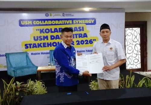 Teken Kerja Sama, PWI Jateng-Pascasarjana USM Bangun Jembatan Intelektual bagi Insan Pers