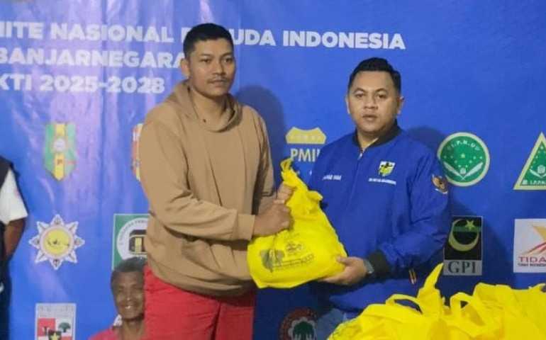 Peduli Sesama, KNPI Banjarnegara Bantu 1.300 Warga dan Driver Ojol
