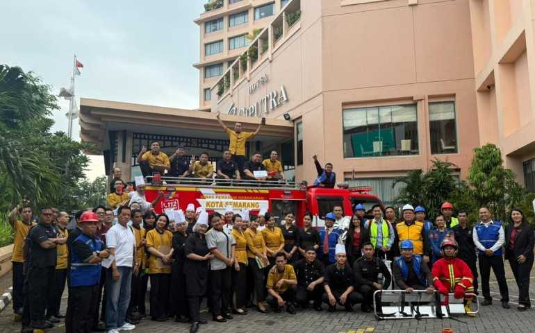 Hotel Ciputra Semarang Rutin Gelar Simulasi Evakuasi Kebakaran, Perkuat Standar Keselamatan