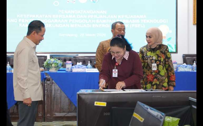 Perjanjian PSEL Ditandatangani, Pemkot Semarang Percepat Penanganan Sampah Modern